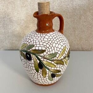 Zaytoun‎ Pottery Mini Pouring Jar Olive Branch Mosaic